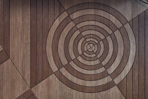 Дървена повърхност с геометрични шарки, идеална за Интериорен дизайн Studio28a проекти и модерни пространства.