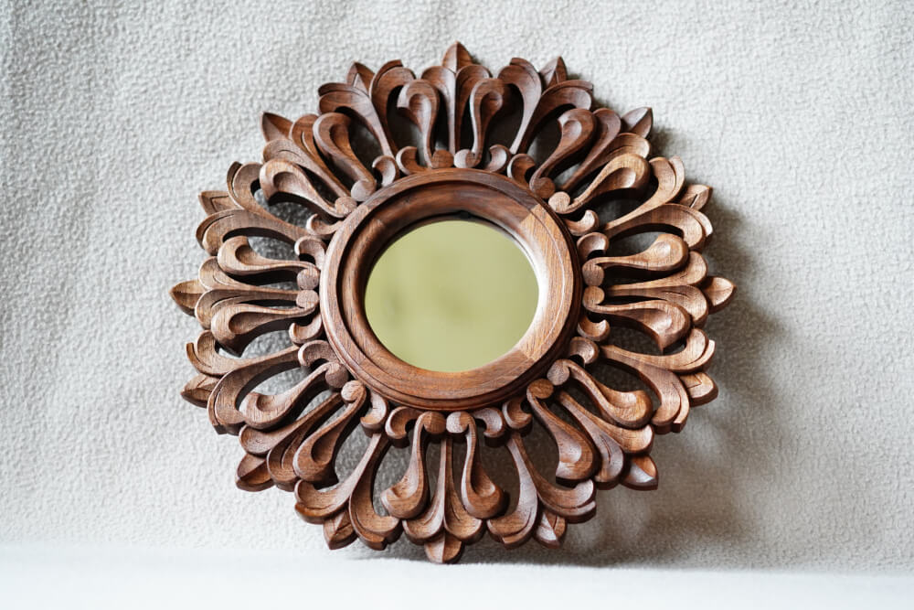 Woodcarved Mirror "Rosette" - Image 14