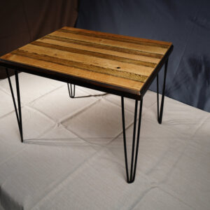 Wooden Table with Metal Legs "Natural Horizon"